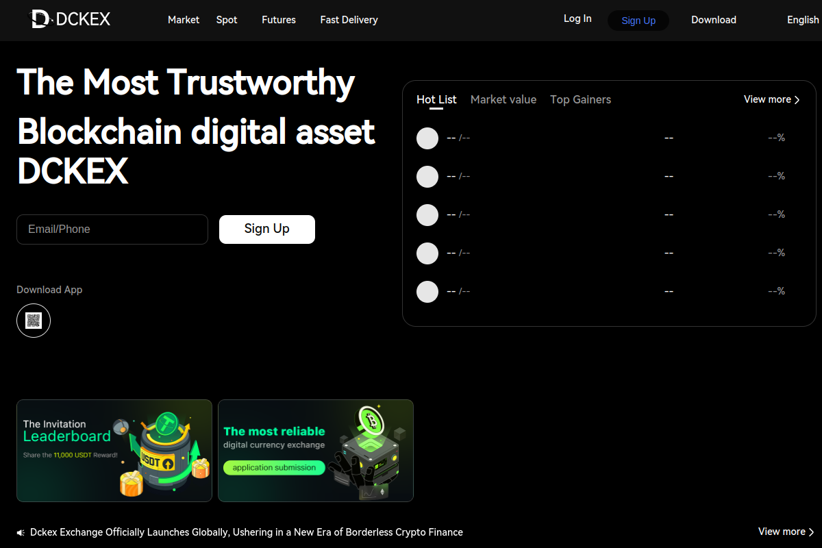 dckex.com unable to withdraw? –  Report on ChainBW