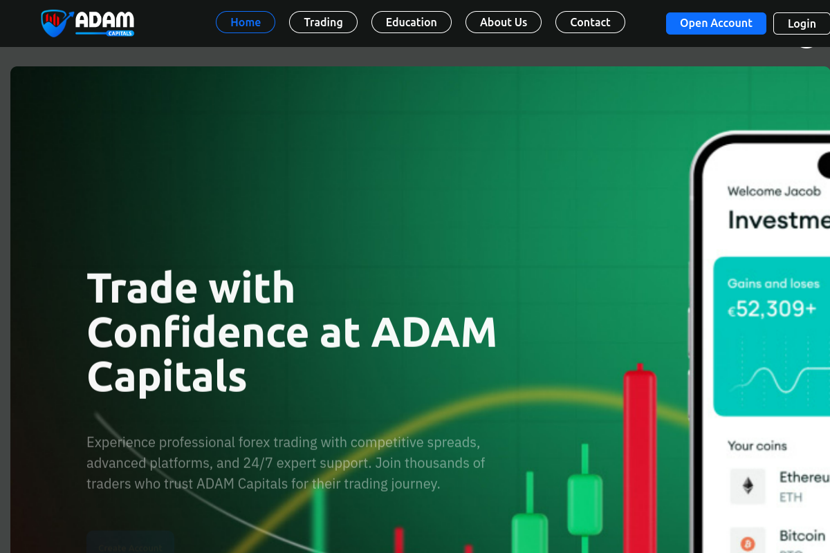 Revealed Adam Capitals reviews, adamcapitals.com review – proof